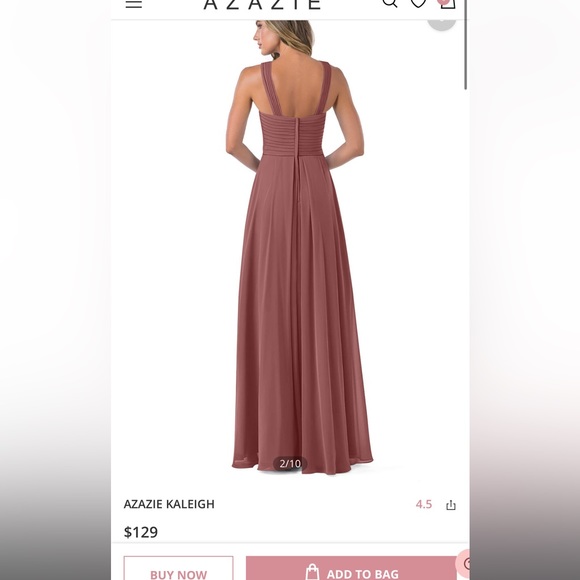 Azazie Bridesmaid dress - worn once - Picture 8 of 8